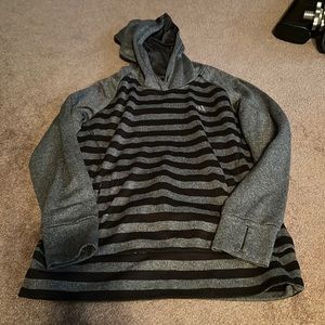 Adidas stripped hoodie with thumb holes size medium